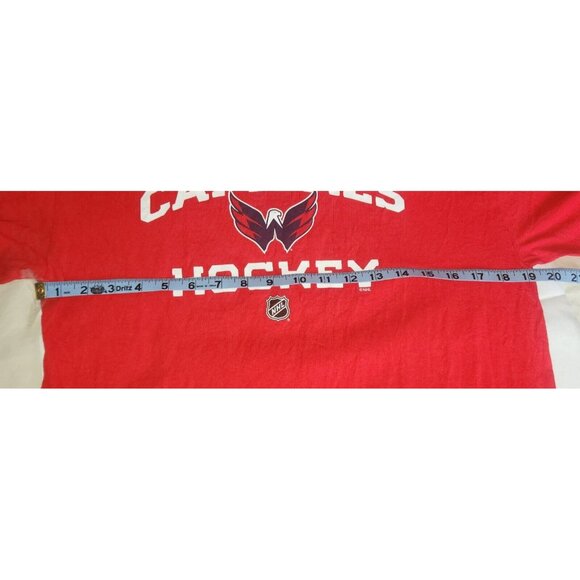 Reebok Washington Capitals NHL Hockey T Shirt Mens MEDIUM  Red Short Sleeve   B2 - Picture 8 of 11
